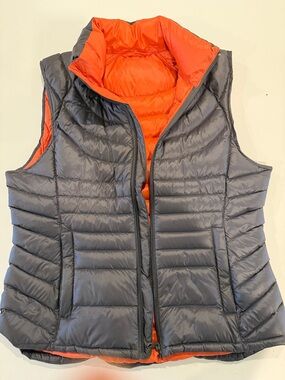 Bernardo  Puffer Vest - Gray & Orange